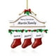 thumbnail image 3 of witfox Adornos navideños familiares personalizados 2023 - Adornos navideños personalizados Familia de 3, Calcetín con nombre personalizado Adornos navideños Regalos navideños personalizados para miemb, 3 of 4
