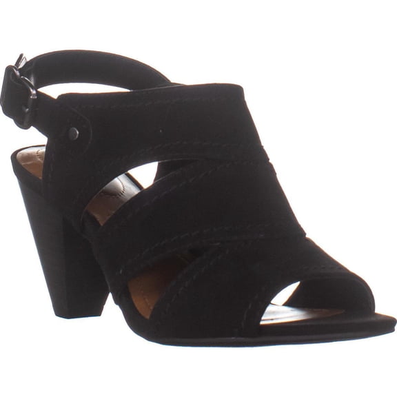 SC35 Women's Hosper Slingback Sandals Black Size 6.5 M