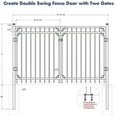 thumbnail image 4 of Xcel Cortina Anti Rust Fence Gate, Black Steel, 5' x 4', 3 Count, 4 of 4