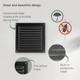 thumbnail image 4 of 250X250mm Metal Louver Vent Cover Square Vent Exterior Wall Grille Cover, 4 of 8