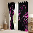 thumbnail image 3 of Manfei Wild Deer Silhouette Black Out Curtains,Jungle Animal Curtains Pack of 2 (42x63 Each),Pink Black Bedroom Curtains For Boys Girls,Breathable Home Decor, 3 of 6