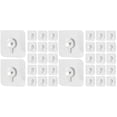 thumbnail image 3 of MLINS 40 pcs Self Adhesive Hooks Heavy Duty Door Wall Adhesive Wall Hooks for Hanging Pictures, 3 of 8