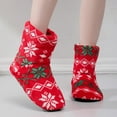 thumbnail image 2 of Christmas Slippers House Shoes for Women Fluffy Soft Cozy Bedroom Cartoon Plush Cute Slippers for Indoor Outdoor Use, 2 of 8