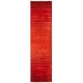 thumbnail image 2 of SAFAVIEH Tibetan Dymphna Striped Wool Runner Rug, Rust, 2' x 8', 2 of 5