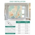 thumbnail image 6 of Coastal Turquoise Tie Up Curtains for Windows 54 Inch Length Balloon Curtains Kitchen Adjustable Balloon Window Shade Ocean Coral Starfish Shell Modern Sea Tie Up Bathroom Curtain Window 42"x54", 6 of 6