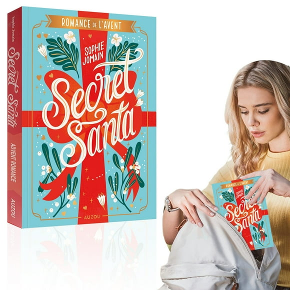 Holiday Gift A book Secret Santa: A 24-Chapter Advent Romance Novel (Paperback) French Edition Birthday Gift Collectible Stocking Stuffer Holiday Read Makeup Organizers