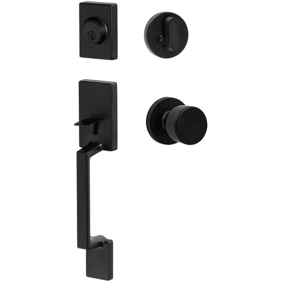 Sure-Loc Sh507-R-Bg-Rd Stockholm Sectional Single Cylinder Keyed Entry Handleset - Black