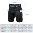 thumbnail image 4 of Lixada Pack de 3 pantalones cortos deportivos para hombre, ropa interior de entrenamiento activo con, 4 of 8