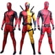 thumbnail image 2 of Disfraz de Deadpool para niños y adultos, disfraz de superhéroe con máscara, mono, vestido de fiesta, 2 of 5