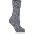 thumbnail image 4 of Heat Holders Women's Twist Socks Denim/Cream/Women's 5-9, 4 of 5