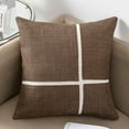 thumbnail image 6 of Decorative Throw Pillow for Sofa Bed Chair, Modern Textured Accent Cushion with Geometric Cross Design for Refined Home Styling, 6 of 10