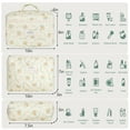 thumbnail image 2 of Makeup Bag 3pack/Set,Quilted Cosmetic Pouch for Women,Cute Large Capacity Cotton Portable Travel Toiletry Bag, 2 of 6