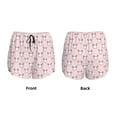 thumbnail image 4 of Disketp Cute Rabbit Print Women's Shorts Workout Shorts for Athletic Gym Running Shorts with Phone Pockets Small, 4 of 8