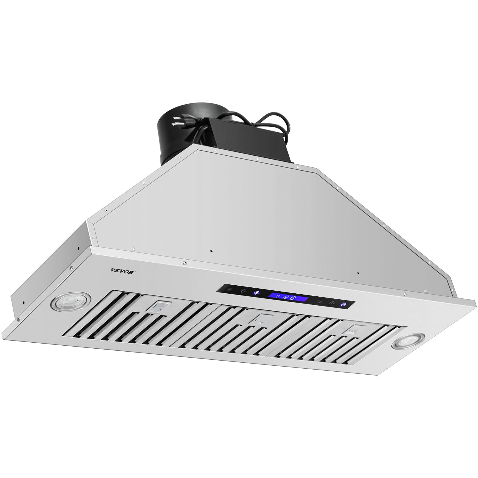 VEVOR Insert Range Hood, 900CFM 4-Speed, 36 Inch Stainless Steel Built-in Kitchen Vent Hood with Touch & Remote Control LED Lights Dishwasher-Safe Filters, Ducted/Ductless Convertible, ETL Listed