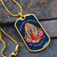 thumbnail image 2 of Nuestra Señora De Guadalupe Luxury Dog Tag Necklace - Graphic Military Dog Tag Necklace (Optional Personalized Engraving), 2 of 5