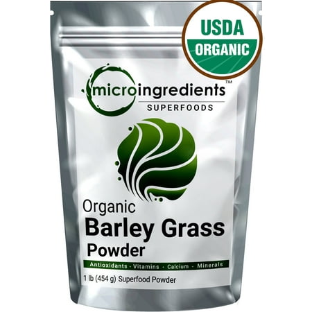 Premium Pure Organic Barley Grass Powder, 1 Pound (Best Barley Grass Supplement)