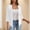 White women 3/4 sleeve cardigan a1, variant on thefmos Women's Fall Winter 3/4 Sleeve Cardigan Blazer Solid Casual Blouses Cover Up Tops Loose Dressy Pullover, Gray S