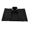 thumbnail image 4 of Soporte para brazo de sofá, bandeja de silicona con 4 tubos de hierro inferiores para sala de estar y balcón, color negro, 4 of 14
