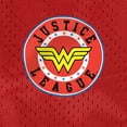 thumbnail image 5 of Justice League Wonder Woman Athletic Logo Mens Lined Mesh Shorts, Red, Medium, 5 of 6