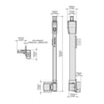 thumbnail image 2 of Magnalatch Top Pull Pool Safety Gate Latch, Black, 20-3/4 In., 2 of 5