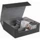 thumbnail image 3 of 1 x 1800 Card Deck Case for Trading Cards, Magnetic Cards, Storage Box, SideLoading Deck Case, Game Cards Box, Black Red, 3 of 5