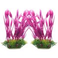 thumbnail image 1 of 2Pcs Delicate Aquarium Grass Desktop Fish Tank Grass Fake Plant Fish Tank Supply, 1 of 8