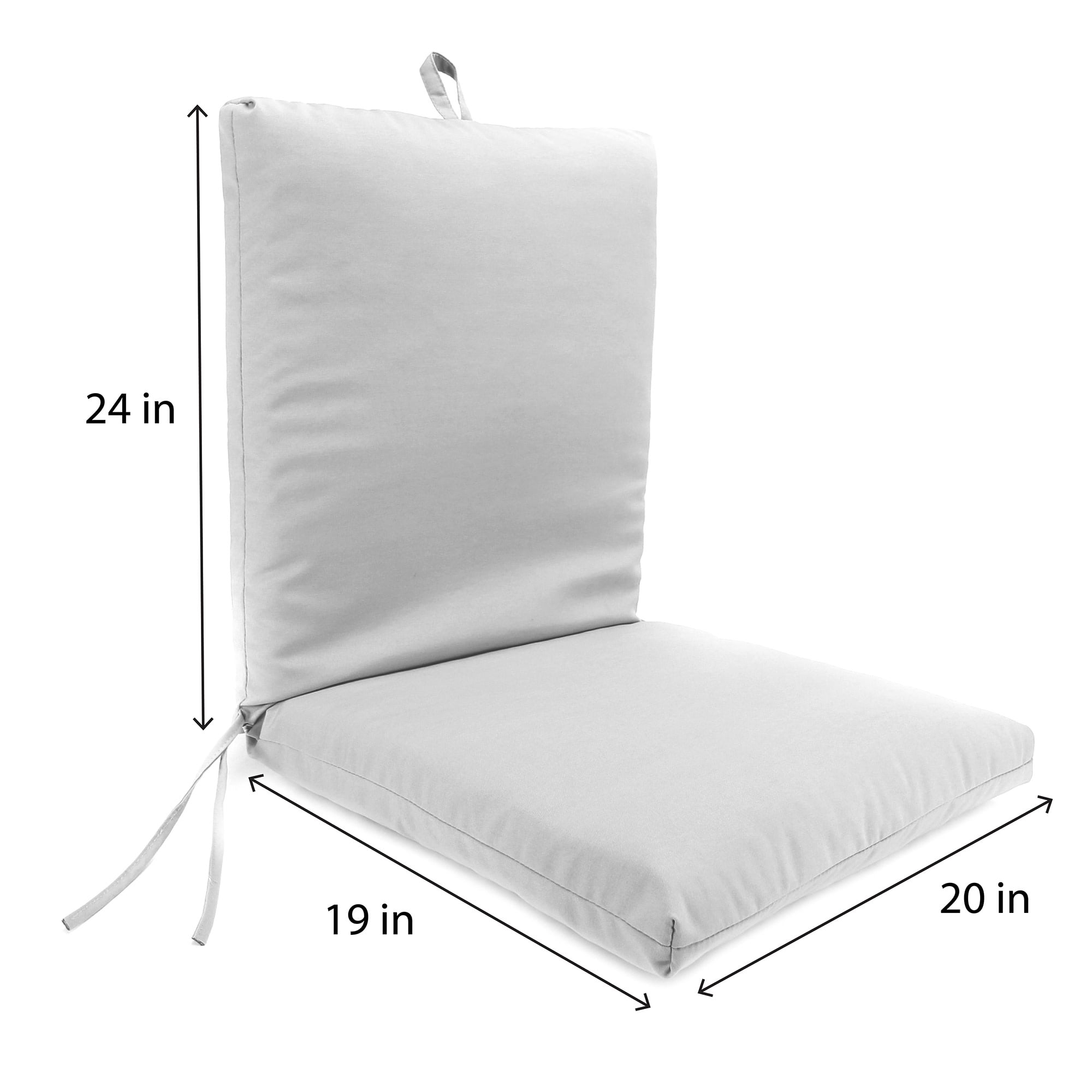 Jordan Manufacturing 43" x 20" Muree Beach II Multicolor Floral Rectangular Outdoor Chair Cushion with Ties and Hanger Loop