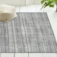 thumbnail image 5 of ReaLife Rugs Machine Washable Printed Moroccan Stripe Gray Eco-friendly Recycled Fiber Area Runner Rug (2'6" x 6'), 5 of 10