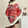 thumbnail image 4 of Cavosen Christmas Women's Scarves & Wraps Fleece Elegant Shawls Snowflake Soft Thicken Warm Scarves Trendy Winter Everyday Wear, 4 of 6