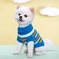 thumbnail image 4 of Ropa para mascotas Ropa para gatos de punto de lana multicolor Suéter casual para mascotas con solapa multicolor de dos patas Ropa de lujo para perros Ropa para mascotas, 4 of 4