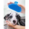 thumbnail image 1 of 1pc Blue Silicone Pet Bathing Glove, 1 of 3
