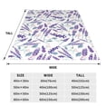 thumbnail image 3 of Balery Lavender Flowers Manta de Felpa Suave y Acogedora – Cobija de Franela Aterciopelada para Cama, Lavable y Cálida para Sofá, Mascotas, Transpirable-60"x50", 3 of 7