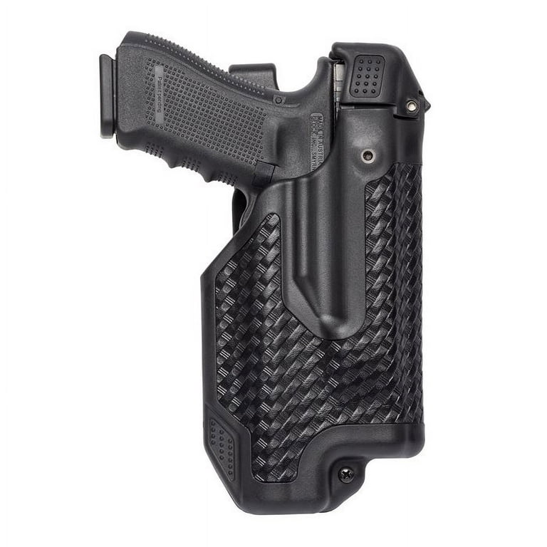 Blackhawk Epoch Level 3 Light Bearing Duty Plain Black Finish Left Hand  Holster for Glock 17/22/31 Pistols 
