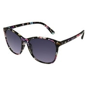 Panama Jack Polarized Floral Sunglasses - Cat Eye Frames, Grey Mirror Impact Resistant Lenses, 100% UVA - UVB Sun Protection