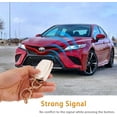 thumbnail image 4 of HAHDAXIA pour Toyota Key Fob Cover Soft TPU Full Protection Smart Key Case Shell with Bling Keychain Fit for Toyota Highlander Corolla Camry C-HR RAV4 Avalon 4 Buttons Smart Key Case Holder (R, 4 of 6