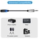 thumbnail image 2 of Durable 50cm/19.69in Speakon to 1/4inch (6.35mm) TS Wire Cable for Bass Amps Power Amplifer, Reliable Speaker Cable, 2 of 4