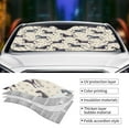 thumbnail image 5 of Bingfone Horse Car Windshield Sun Shade Protector Keep Your Vehicle Cool Sun Shield Visor Cover Foldable for Car Truck SUV-Medium, 5 of 8