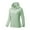 A372 Green, variant on Women's UV Protection Running Jacket Slim Fit Hooded Full Zip Track Tops Breathable Thumb Hole Athletic Gym Yoga Workout Activewear