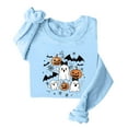 thumbnail image 3 of Karight Cute Ghost Sweatshirts for Women Crewneck Long Sleeve Party Tops Pullover, 3 of 3