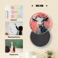 thumbnail image 5 of Glass Refrigerator Magnet 6Pcs Magnetic Fridge Sticker,Decor for Kitchen,Whiteboard,Cabinet,Charming Cow In Floral Rich Scene, 5 of 5