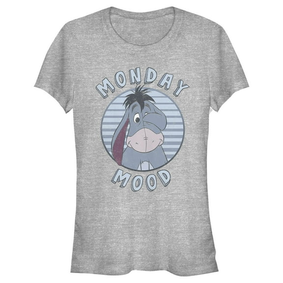 Junior's Winnie the Pooh Eeyore Monday Mood Graphic Tee Athletic Heather Large