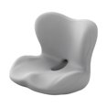 thumbnail image 2 of Almohadilla antideslizante para coche, soporte lumbar para el hogar, cojín de respaldo de asiento de espuma viscoelástica Gris, 2 of 9