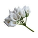thumbnail image 2 of 12 mini lirios artificiales de cala para novia, boda, decoración de fiesta, ramo de flores de PE de tacto real (blanco), 2 of 6