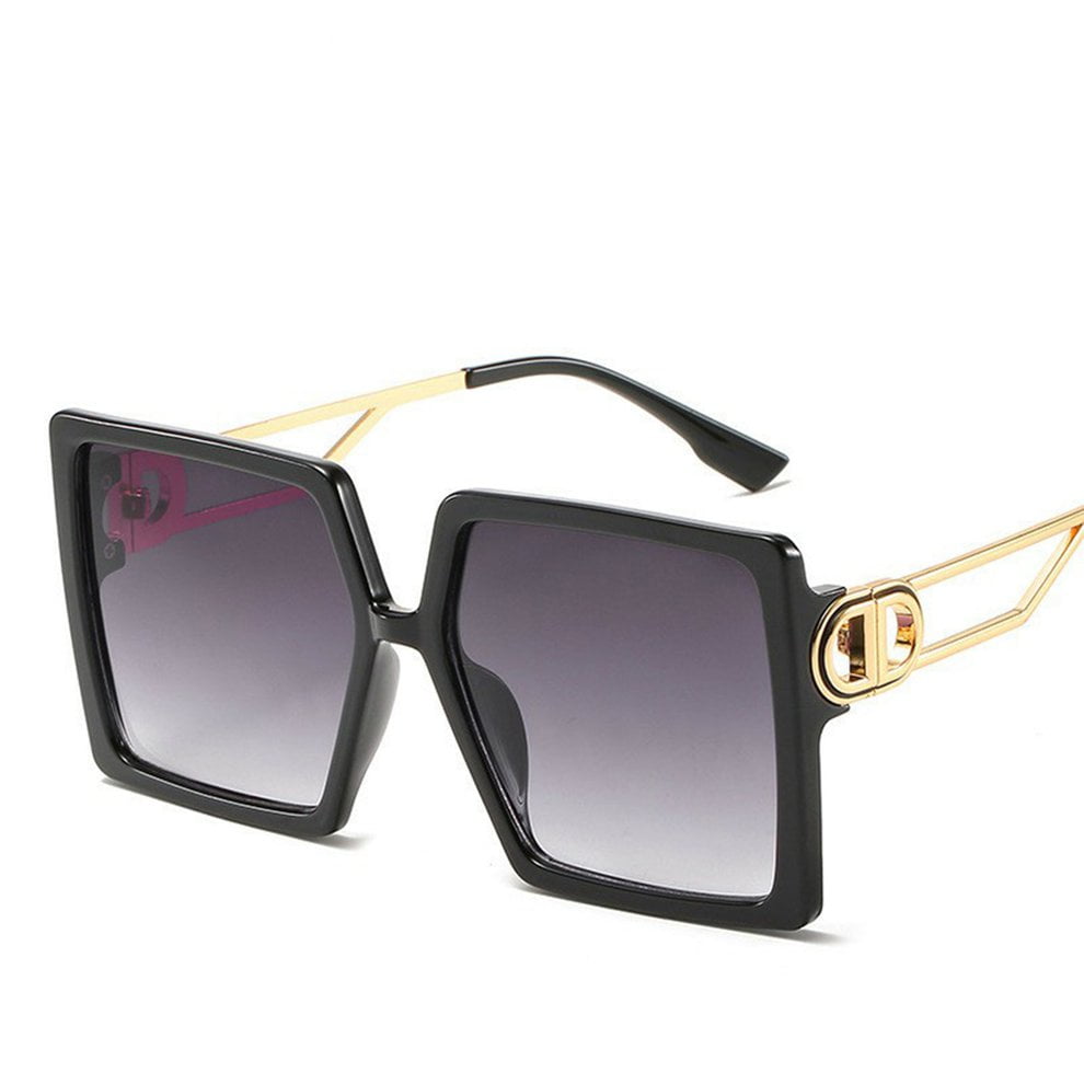 Redvive Top Women Man Vintage Big Frame Square Shape Sunglasses Eyewear Retro Unisex 