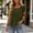 *Army Green, variant on ClodeEU Women's Square Neck Short Sleeve Pleated Blouse,Casual Loose Fit Solid Top Army Green,Women's Plus L