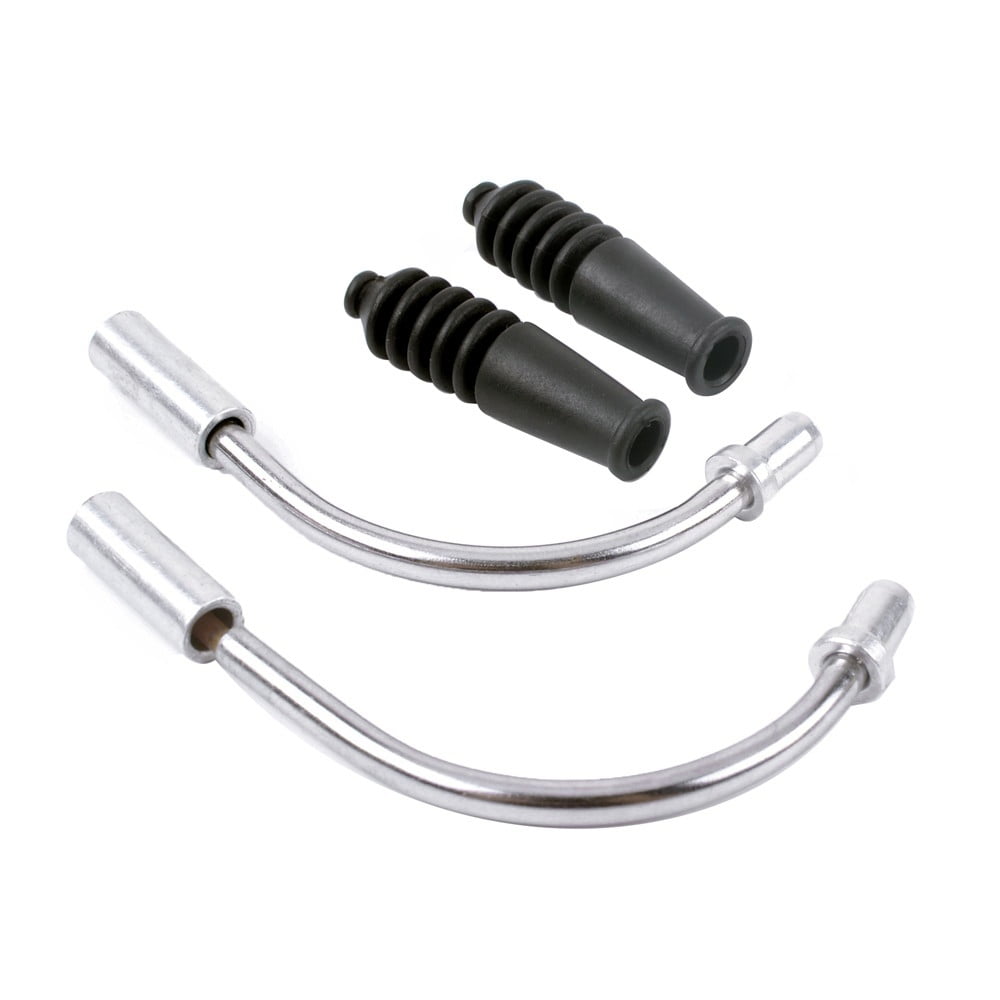 2 Sets Bike V Brake Noodles Cable Guide Bend Tube Pipe Sleeves Protector ODUS