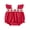 Red, variant on Cenuakty Baby3M 6M 12M 18M Girls Romper, Fly Sleeve Strawberry Infant Bodysuit Summer Clothes for Casual Daily