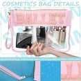 thumbnail image 3 of Bolsa de maquillaje cosmético BuyCard Ballet, 2 unidades, PVC impermeable, 3 of 6