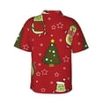 thumbnail image 3 of Bixox Men's Hawaiian Shirts Men's Avocado Christmas Print Short-Sleeve Shirt-Medium, 3 of 8