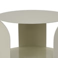 thumbnail image 3 of Plant Stand Table, 1 Shelf, Gray Metal Frame, Round 14 Inch Top, 3 of 5